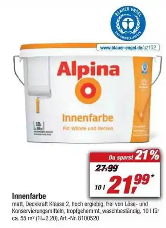 toom Baumarkt Alpina Innenfare Angebot