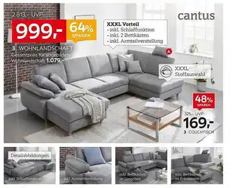 XXXLutz Cantus Wohnlandschaft Oder Couchtisch Angebot