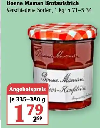 Globus Bonne Maman Brotaufstrich 335-380g Angebot