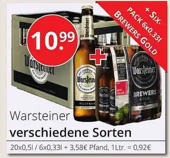 Sagasser Warsteiner Angebot