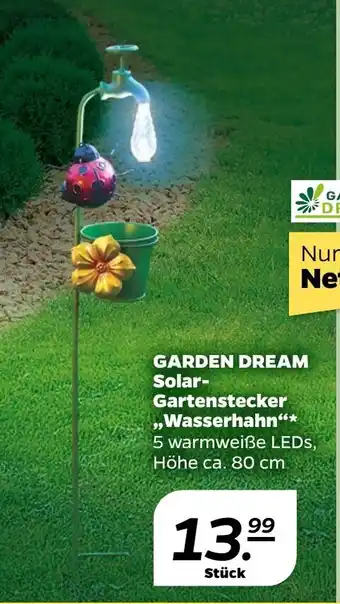 NETTO Garden Dream Solar Gartenstecker ,,Wasserhahn" Angebot