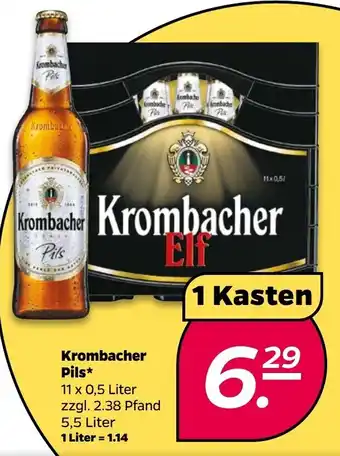 NETTO Krombacher Pils 11x0,5 Liter Angebot