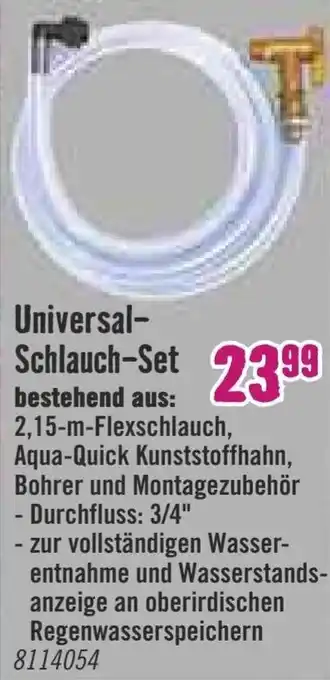 Hornbach Universal Schlauch Set Angebot