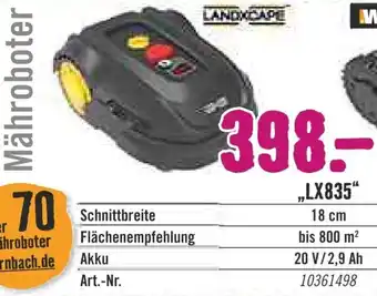 Hornbach Landxcape Mähroboter ,,LX835" Angebot