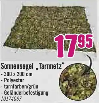 Hornbach Sonnensegel ,,Tarnnetz" Angebot