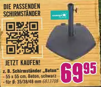 Hornbach Schirmständer ,,Beton" Angebot