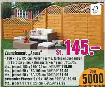 Hornbach Zaunelement ,,Arona" Angebot