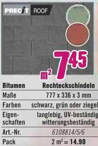 Hornbach Rechteckschindeln Angebot