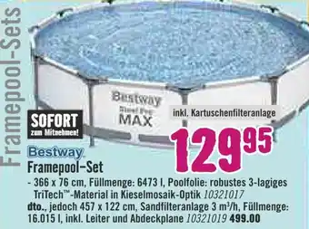 Hornbach Bestway Framepool Set Angebot