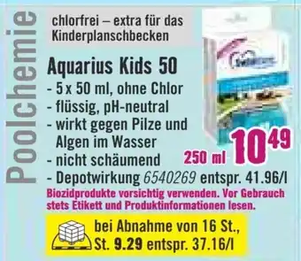 Hornbach Aquarius Kids 50, 250 ml Angebot