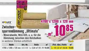 Hornbach Isover Zwischensparrendämmung ,,Ultimate" Angebot