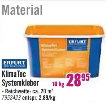 Hornbach Erfurt KlimaTec Systemkleber 10 kg Angebot