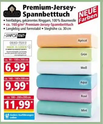 Norma Premium Jersey Spannbetttuch Angebot