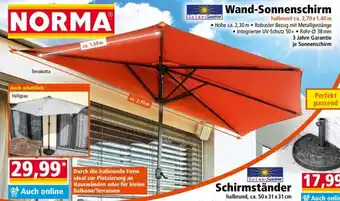 Norma Wand Sonnenschirm Angebot