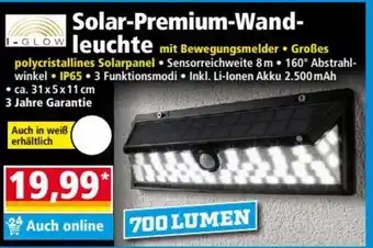 Norma Solar Premium Wandleuchte 700 Lumen Angebot