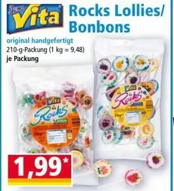 Norma Vita Rocks Lollies/Bonbons 210 g Packung Angebot