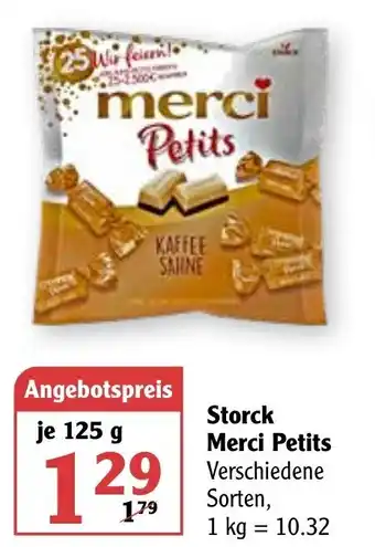 Globus Storck Merci Petits 125g Angebot