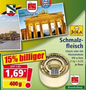 Norma Schmalzfleisch 400 g Dose Angebot