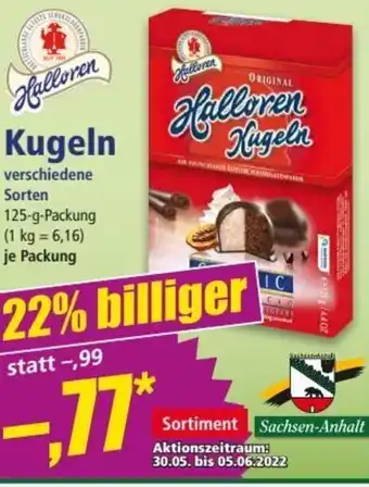 Norma Halloren Kugeln 125 g Packung Angebot