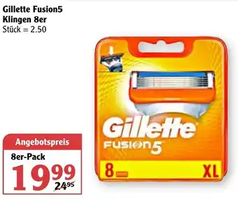 Globus Gillette Fusion5 Rasierklingen 8st Angebot