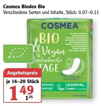 Globus Cosmea Binden Bio 14-20st Angebot