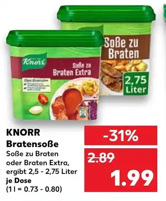 Kaufland Knorr Bratensoße Angebot