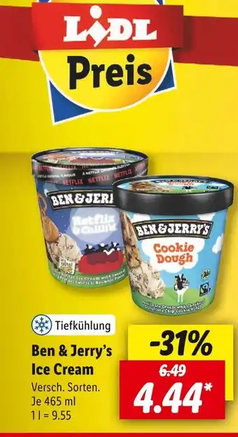 Lidl Ben & jerry’s ice cream Angebot