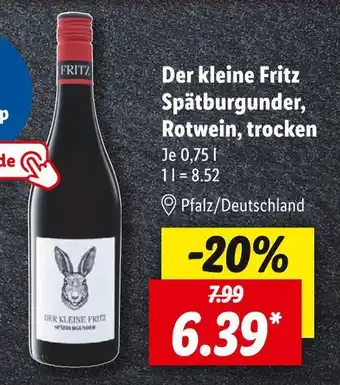 Lidl Der kleine fritz rotwein Angebot