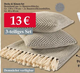 Woolworth Decke & kissen-set Angebot