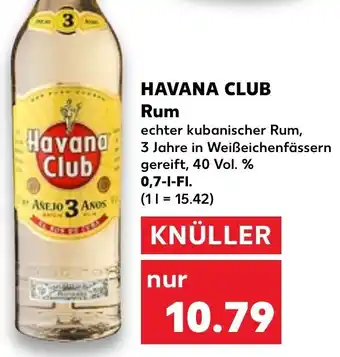 Kaufland Havana Club Rum 0,7 L-Fl. Angebot