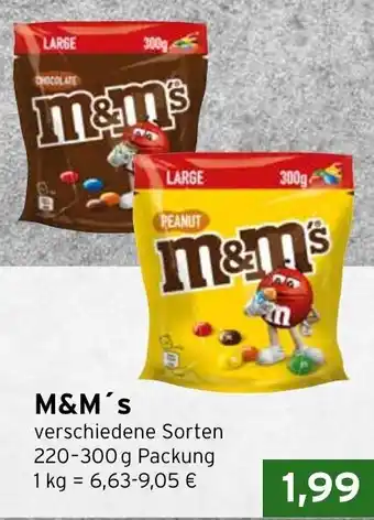 CAP Markt M&M's 220-300 g Packung Angebot