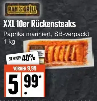 Edeka Frischemarkt XXL 10er Rückensteaks 1 kg Angebot