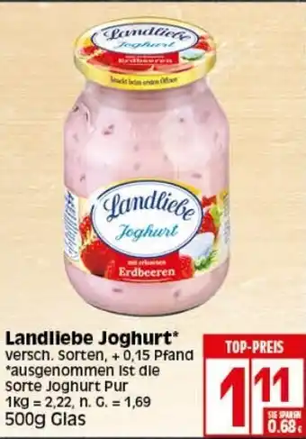 Elli Markt Landliebe Joghurt 500g Glas Angebot