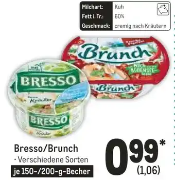 METRO Bresso/Brunch 150/200 g Becher Angebot