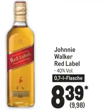 METRO Johnnie Walker Red Label 0,7 L Flasche Angebot