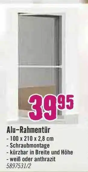 Hornbach Alu-rahmentür Angebot