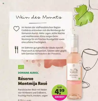 Denns BioMarkt Domaine Auriol Réserve Montmija Rosé Angebot