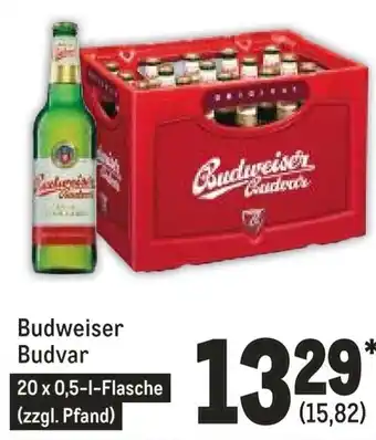 METRO Budweiser Budvar 20x0,5 L Flasche Angebot