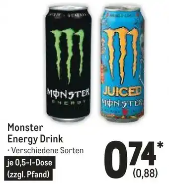 METRO Monster Energy Drink 0,5 L Dose Angebot