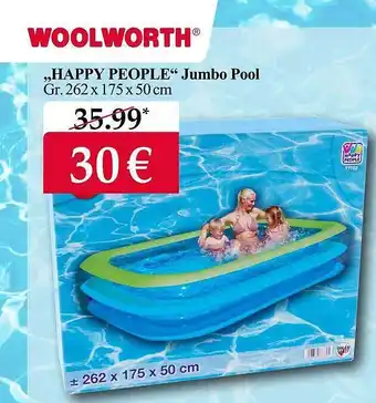 Woolworth Happy People Jumbo Pool Angebot