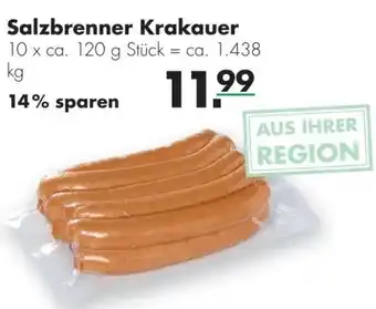 Handelshof Salzbrenner Krakauer 10 x ca. 120 g Stück Angebot