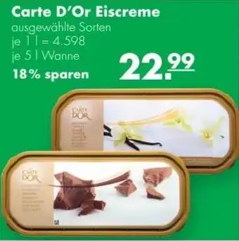 Handelshof Carte D'Or Eiscreme 5 L Wanne Angebot