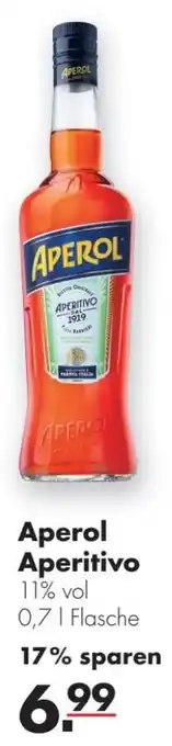 Handelshof Aperol Aperitivo 0,7 L Flasche Angebot