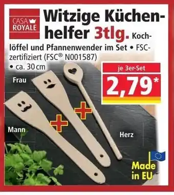 Norma Witzige Küchenhelfer 3 tlg Angebot