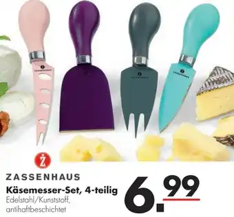 Handelshof Zassenhaus Käsemesser Set, 4-teilig Angebot