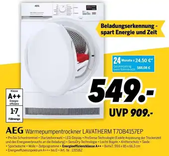 MEDIMAX AEG Wärmepumpentrockner Lavatherm T7DB4157EP Angebot