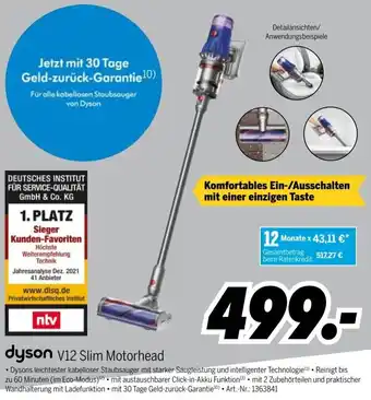 MEDIMAX dyson V12 Slim Motorhead Angebot