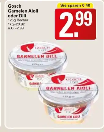 WEZ Gosch Garnelen Aioli o. Dill 125g Angebot