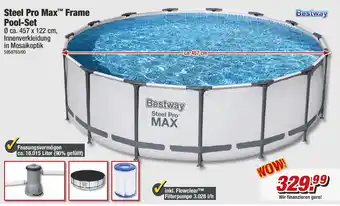 Poco Bestway Steel Pro Max Frame Pool Set Ø ca. 457 x 122 cm Angebot