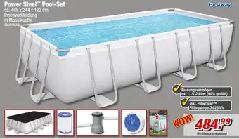 Poco Bestway Power Steel Pool Set ca. 488 x 244 x 122 cm Angebot